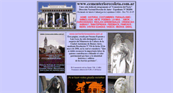 Desktop Screenshot of cementeriorecoleta.com.ar