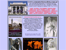 Tablet Screenshot of cementeriorecoleta.com.ar